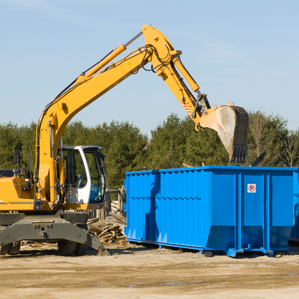 can i choose the location where the residential dumpster will be placed in Lambs Grove Iowa